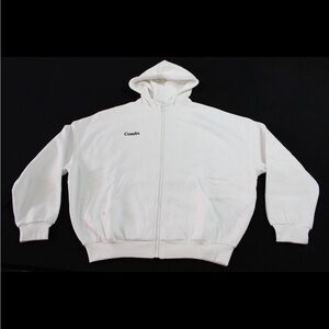 Comfit Men's Classic White Hoodie Jacket